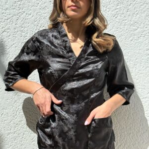 SATIN NOIR WRAP