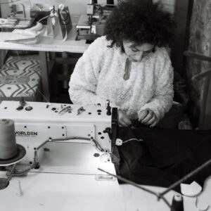 Mr apron in her lab